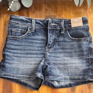 Girls BKE Dark Wash Denim Shorts